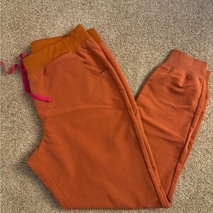 Figs Women's Orange Zamora Jogger Pants